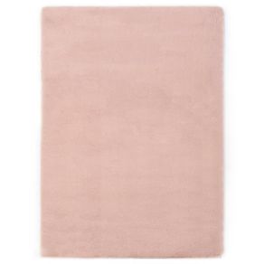 Rug 160x230 cm Faux Rabbit Fur Old Pink