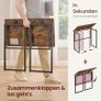 Folding Computer Desk Rustic Brown 80 x 40 cm Image 5