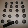 Genuine Audi Wheel Bolt Nut Covers Grey Matt 4F0 601 173 X 20 New plus Tool Image 4