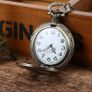 Vintage Style Motorcycle Motorbike Pocket Watch Image 2