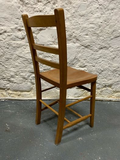 Set of 4 Vintage Elm Dining Chairs.