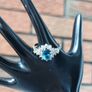 Topaz & Diamond 9K Gold Ring Image 2