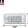 For BMW 3 Series E46 Sedan Touring Estate Compact White 2PCS Number Plate Lights License Plate Lamps CANBUS Car No Error Image 2