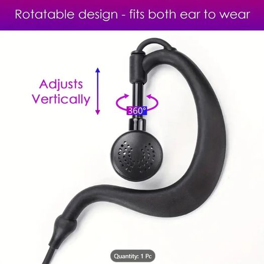 Kenwood Compatible Earpiece with Mic, Walkie Talkie Headset for Baofeng