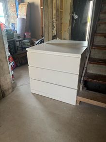 Ikea white 3 drawer chest