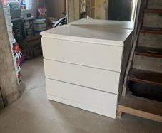 Ikea white 3 drawer chest