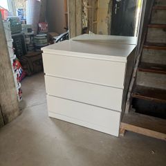 Ikea white 3 drawer chest
