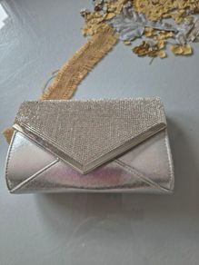 Silver Clutch bag