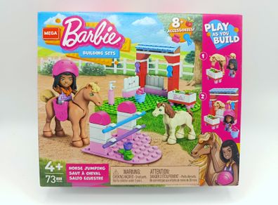 Barbie MEGA Building Sets 2021 Horse Jumping 73 pcs HDJ84 Compatible with LEGO