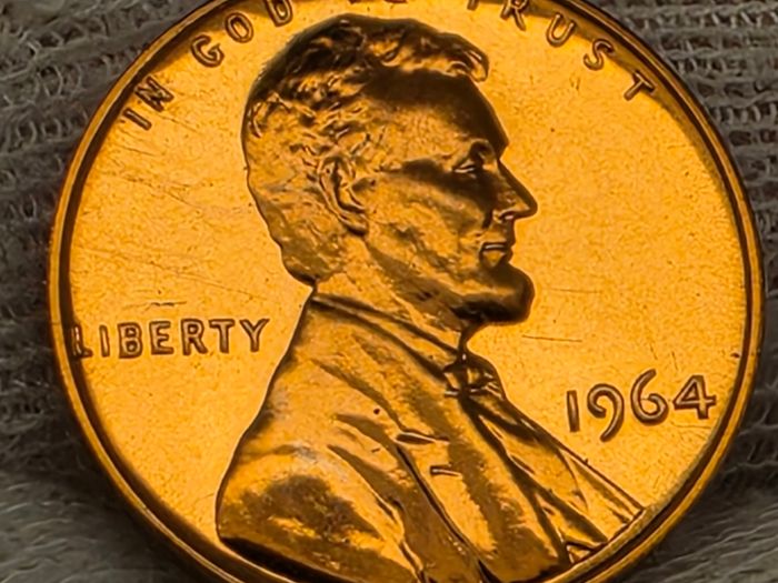 USA United States 1964 Proof Lincoln Memorial Penny 1 Cent Coin Beautiful Gem Proof!