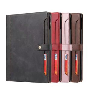 For Samsung Galaxy Tab A8 10.5 SM-X200 (2021) Aokus Stitched Premium Wallet Case Kakhi