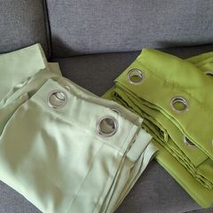Green curtains