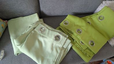 Green curtains