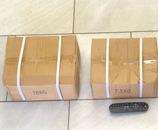 brand new 2x10kg, 2x7.5 hex dumbbells