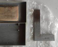 USSR UP 160 Class 2 Precision Engineer's Inspection Square NOS w/ Case & Manual