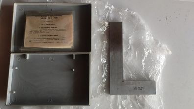 USSR UP 160 Class 2 Precision Engineer's Inspection Square NOS w/ Case & Manual