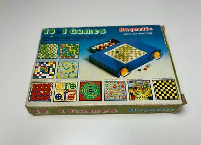 Vintage 10 in 1 magnetic travel game