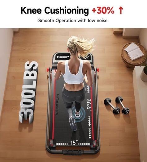 Walking Pad with Handle Bar 3 Level Incline, 300 Lbs Walking Pad Foldable for Home Office, Under Desk Treadmill with LED Display Remote Control APP