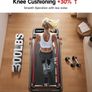 Walking Pad with Handle Bar 3 Level Incline, 300 Lbs Walking Pad Foldable for Home Office, Under Desk Treadmill with LED Display Remote Control APP Image 5