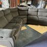 Dark grey corner sofa electric recliner couch Image 3