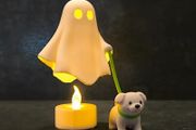 Ghost with dog table lamp perfect for Halloween Decoration