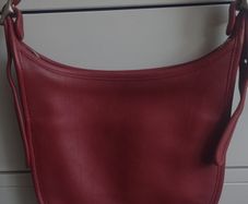 Pristine Vintage Coach Janice Legacy 9950  Red GloveTanned Leather bag / handbag