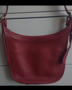 Pristine Vintage Coach Janice Legacy 9950  Red GloveTanned Leather bag / handbag