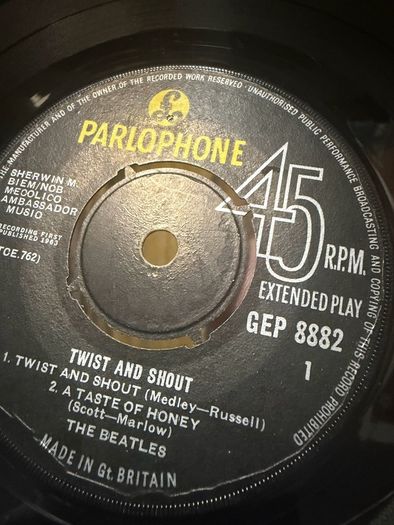 The Beatles vinyl EP Single , Irish pressing