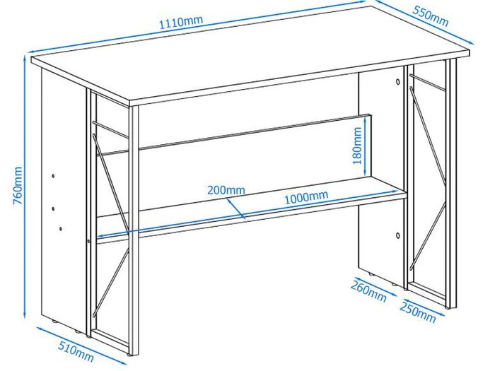 Alphason Rhodes Desk