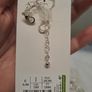 Silver Tone Necklace Pearl Drop Earrings Set New Image 3