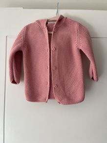 Brand new - 6-9 months Next baby girl hoodie with cute bear ears