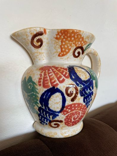 Moorland Pottery Rare Kate Malone Wall Mounted Sponge ware Jug