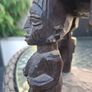 Stunning Vintage African Tribal Hand-carved Hardwood Ebony Divination Bowl Image 7