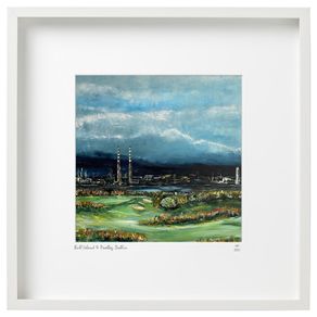 Poolbeg and Bull Island Golf Course, Large Framed Print by Helen Mathews