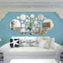 41 Pcs Mirror Wall Stickers Self-Adhesive Round Circle Mirrors Mirror Sheets for Home Decoration with 6 Different Sizes 0.87 to 5.9 Inches in Diameter Image 3