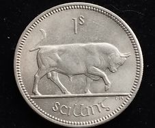 Ireland - 1966 - Shilling - Bull - UNC - KM.14a - [734]