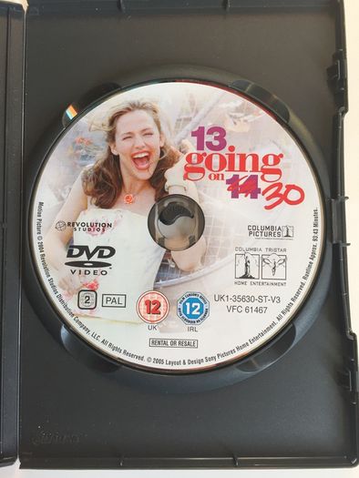 13 Going On 30 [2004] Jennifer Garner, Mark Ruffalo, Judy Greer & Andy Serkis [Movie DVD]