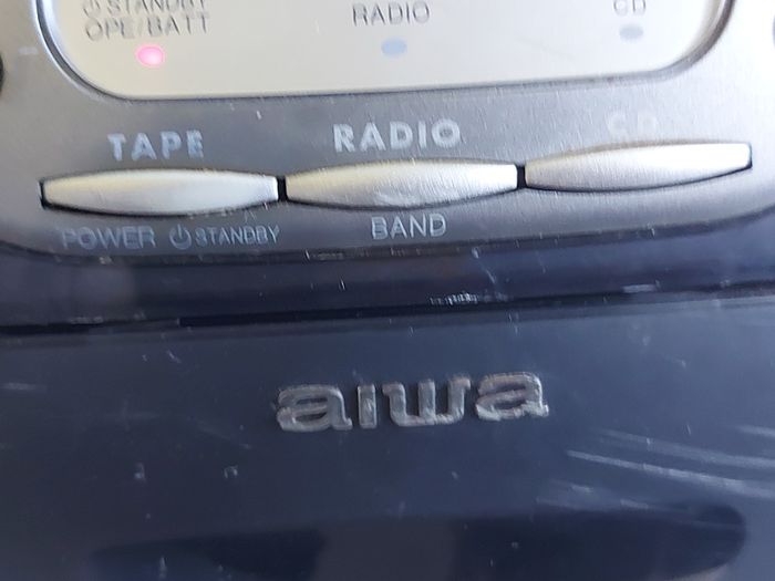 AIWA Compact Disc Stereo Radio Cassette Recorder, Model CSD-TD34K, Only Radio works, also portable, i.e. Takes Battery