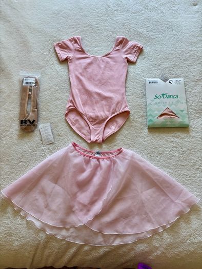 Pink Ballet Leotard with Skirt Age 9-10 years