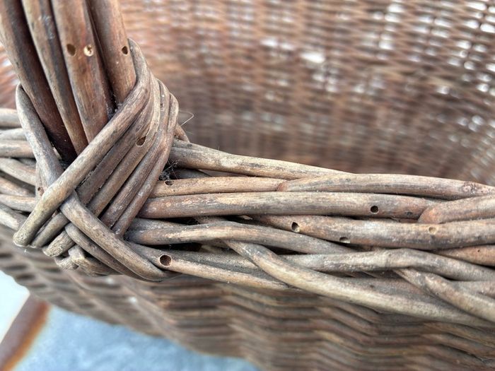 Vintage wicker basket