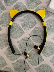 Cat Year Wireless Headphones Yellow