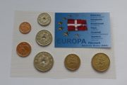 Denmark Brilliant Uncirculated coins collectors set