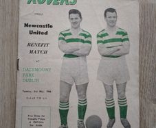 Shamrock Rovers 1960 Newcastle United Benefit Match Ireland Football