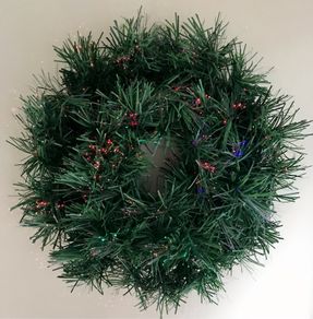 Fibre Optic Christmas Wreath