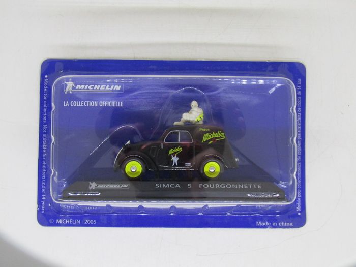 Michelin 2005 Official Die-Cast Vehicle Collection: SIMCA 5 FOURGONNETTE Large Die Cast Collection.Display Model Still in Blister Packaging