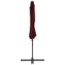 Cantilever Umbrella with Steel Pole Bordeaux Red 300 cm Image 3