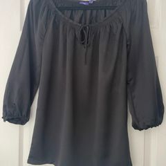 Mexx- Scoop Neck Black Top -Size 12