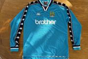 Original Vintage Manchester City 1997/98 Home Jersey (Long Sleeve)