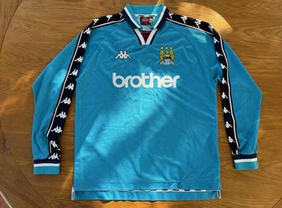 Original Vintage Manchester City 1997/98 Home Jersey (Long Sleeve)