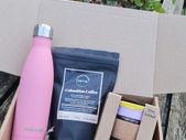 SoleCup Gift Set - Travel Mug, Columbian Coffee and Pink Bottle